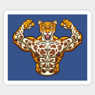 jaguar body building Sticker